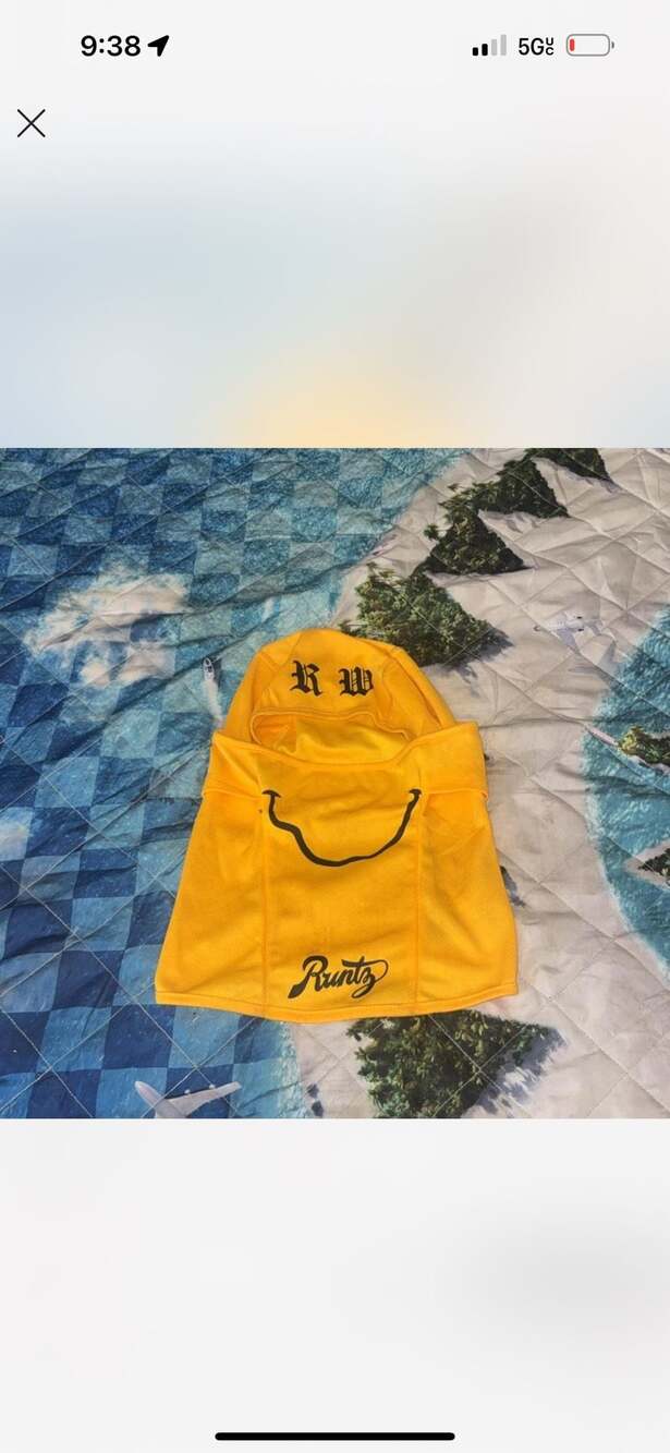 Runtz Yellow Mesh Balaclava Ski Mask